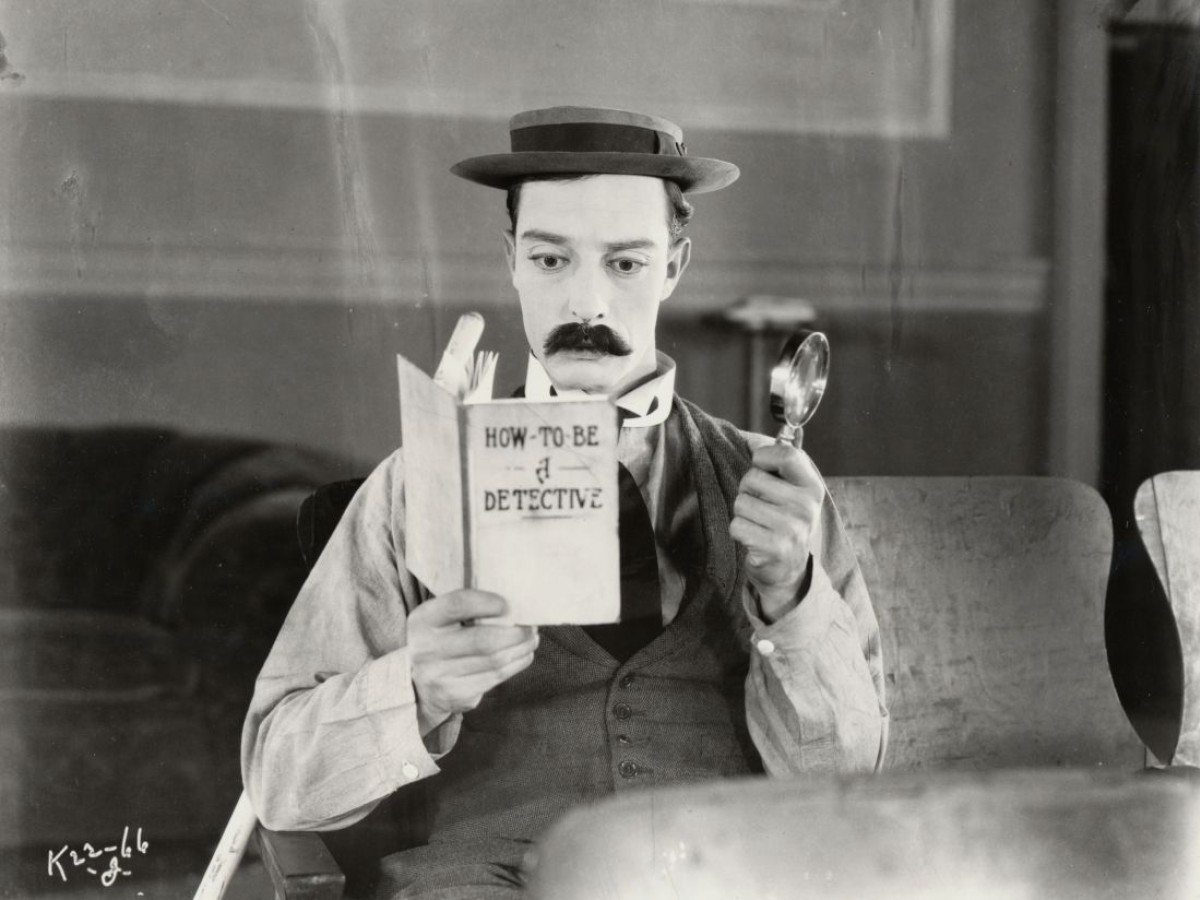 Sherlock Jr., 1924, Buster Keaton und Roscoe 
