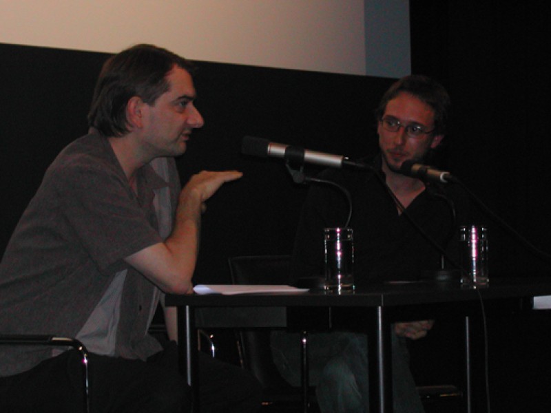 Alexander Horwath und Norman Shetler (Alphaville Videostore) zum Thema "Die Videothek und die Utopie Film" am 2. September 2004