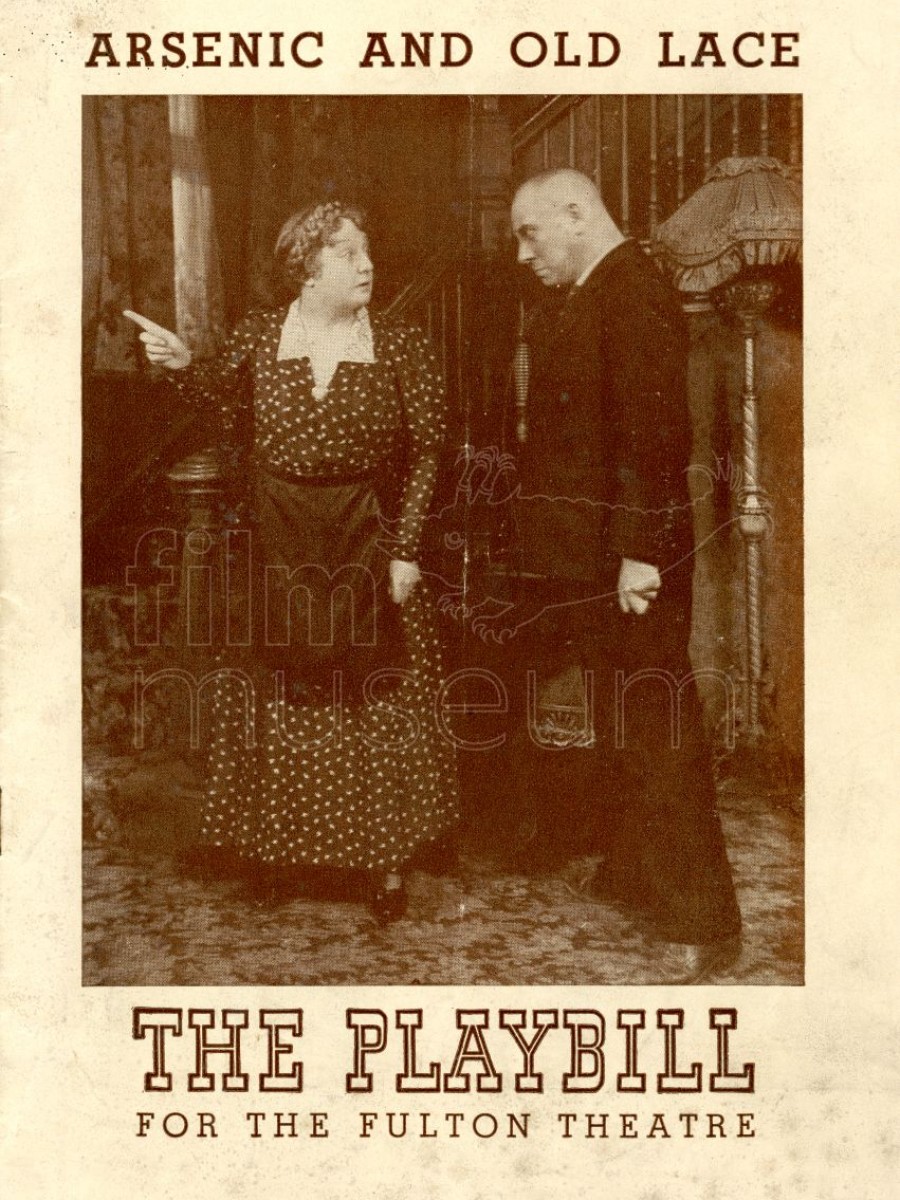 Theaterprogramm zu "Arsenic and Old Lace" mit Stroheim als Darsteller, 1941