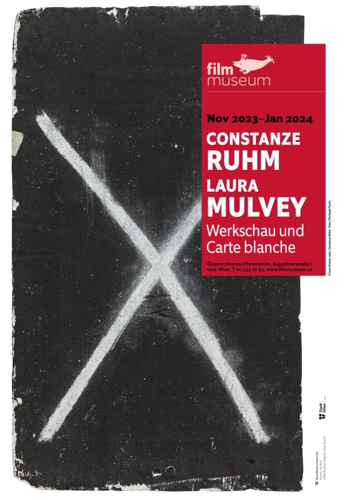Plakat Ruhm/Mulviy (Motiv: X Love Scenes, 2007, Constanze Ruhm. Foto: Christoph Fuchs)