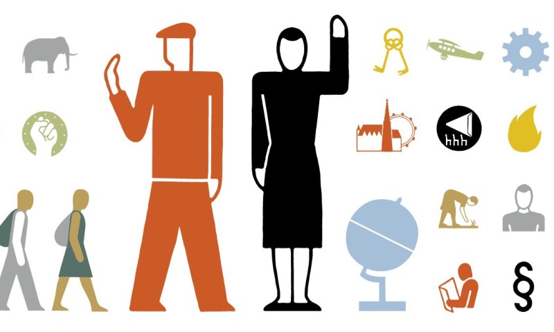 Ausstellungsmotiv "Wissen für alle. ISOTYPE – die Bildsprache aus Wien" des Wien Museums