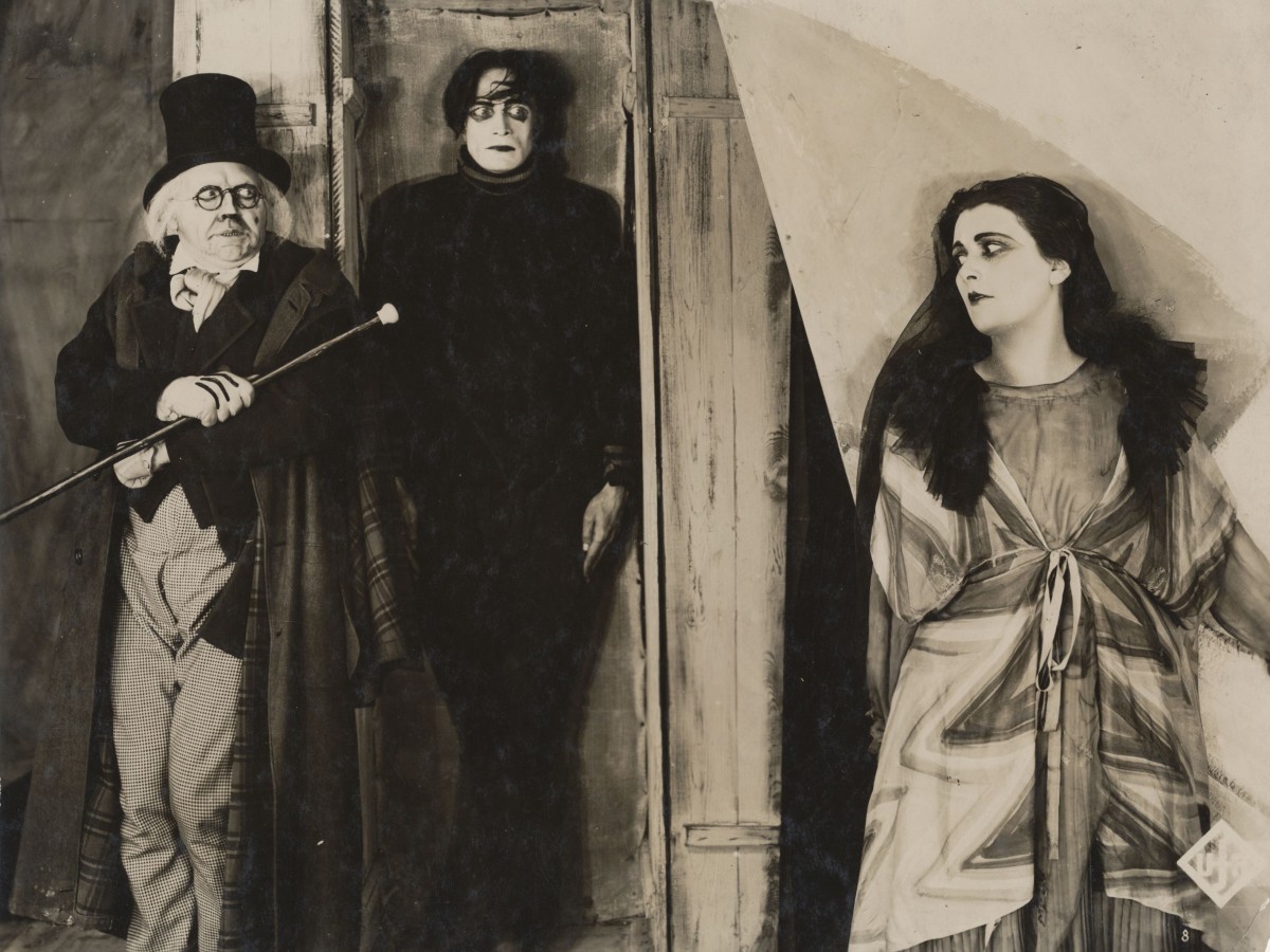 Das Cabinet des Dr. Caligari, 1920, Robert Wiene in der Ausstellung "Film-Stills" in der Albertina
