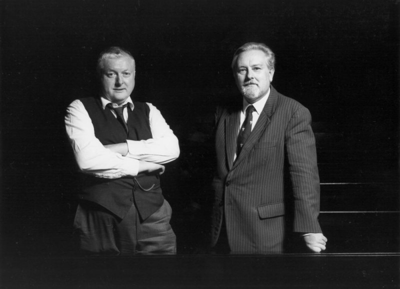 Peter Kubelka und Peter Konlechner, 1989 © Gerhard Heller 