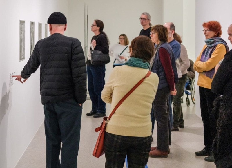 Führung im mumok, Dezember 2025 (Foto: ÖFM © Eszter Kondor/courtesy mumok) Führung im mumok, Dezember 2025 (Foto: ÖFM © Eszter Kondor/courtesy mumok)