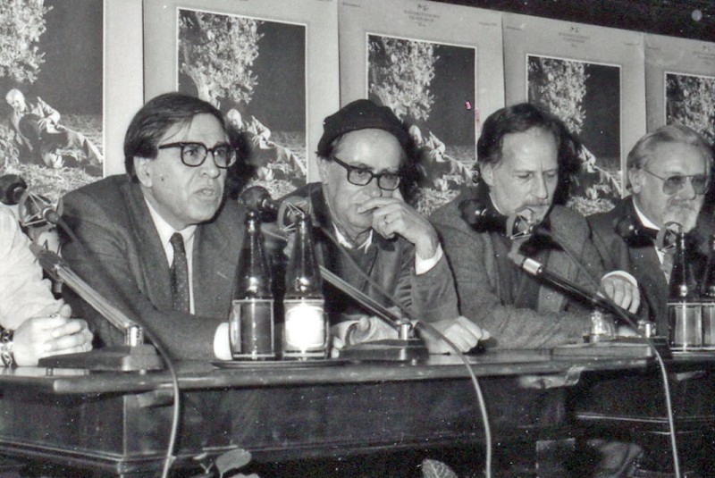 Paolo Taviani, Vittorio Taviani, Werner Herzog, Peter Konlechner © K. Reiberger (Detail Kontaktabzug)