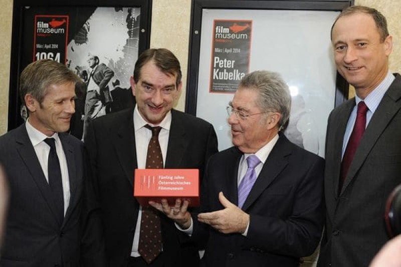 Kulturminister Josef Ostermayer, Alexander Horwath, Bundespräsident Heinz Fischer, Kulturstadtrat Andreas Mailath-Pokorny