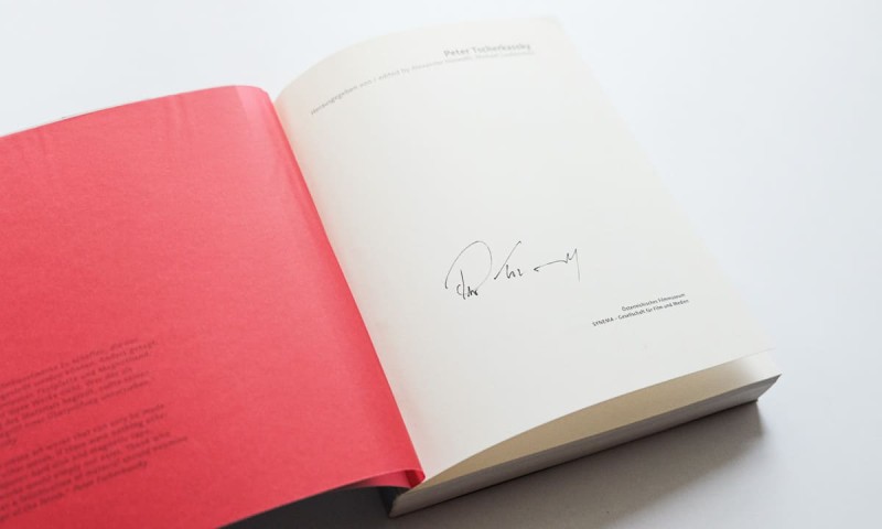 Peter Tscherkassky - Signierte Exemplare (Mängelexemplare Beispiel)