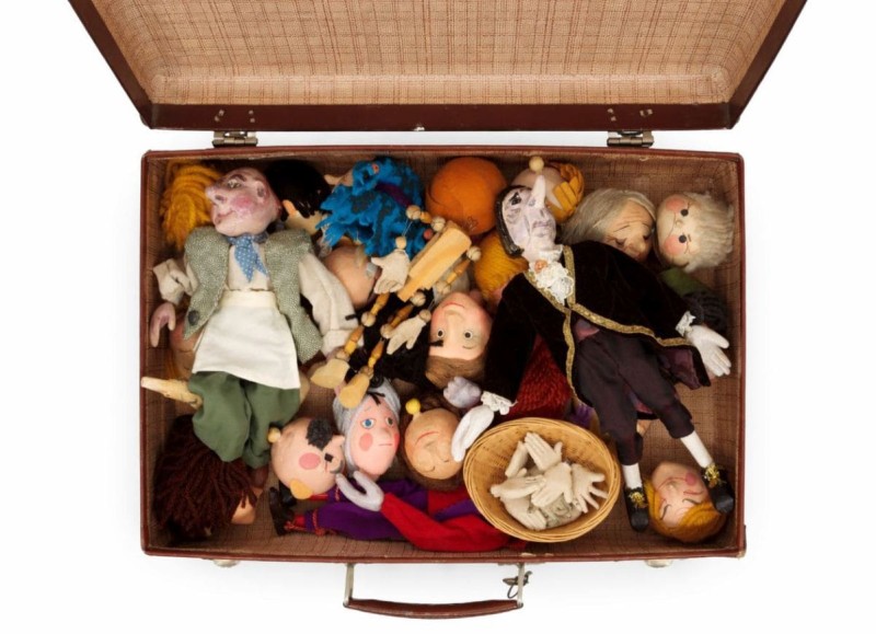 Puppenkoffer von Rudolf Enter, undatiert (Sammlung Rudolf Enter/Österreichisches Filmmuseum) 