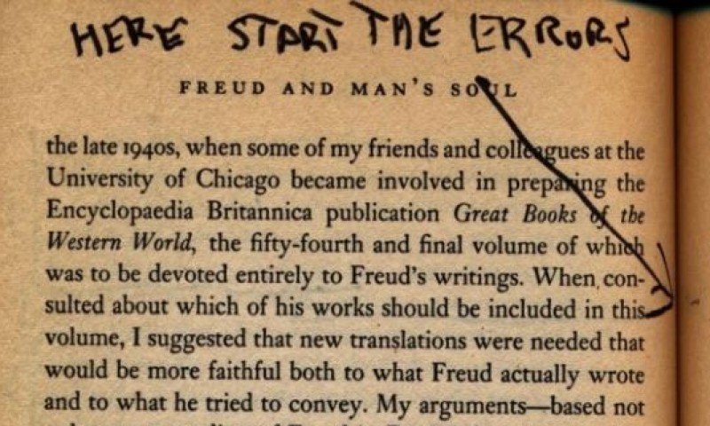 Annotation in Bruno Bettelheim, Freud and Man's Soul