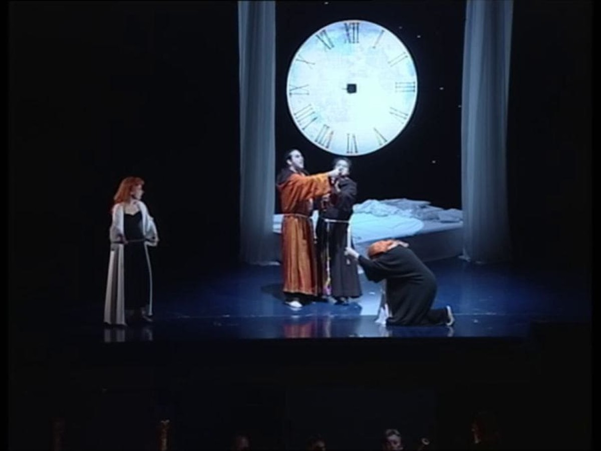 Utopie der Oper – Programm Nr. 1: Die Geburt der Oper dauert an / Straßenkarte für die Seelenwanderung der Traviata in Richtung Sterne, 2025, Alexander Kluge