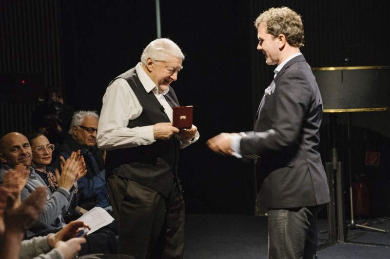 Peter Kubelka, Michael Loebenstein (Foto: ÖFM © Mercan Sümbültepe)