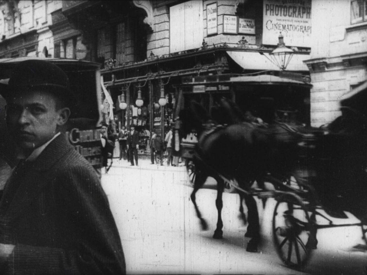 Entrée de cinématographe à Vienne, 1896, Cinématographe Lumière