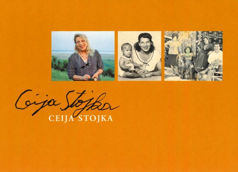 Ceija Stojka, 1999, Karin Berger. Postkarte zur Bewerbung des Films an Peter Konlechner