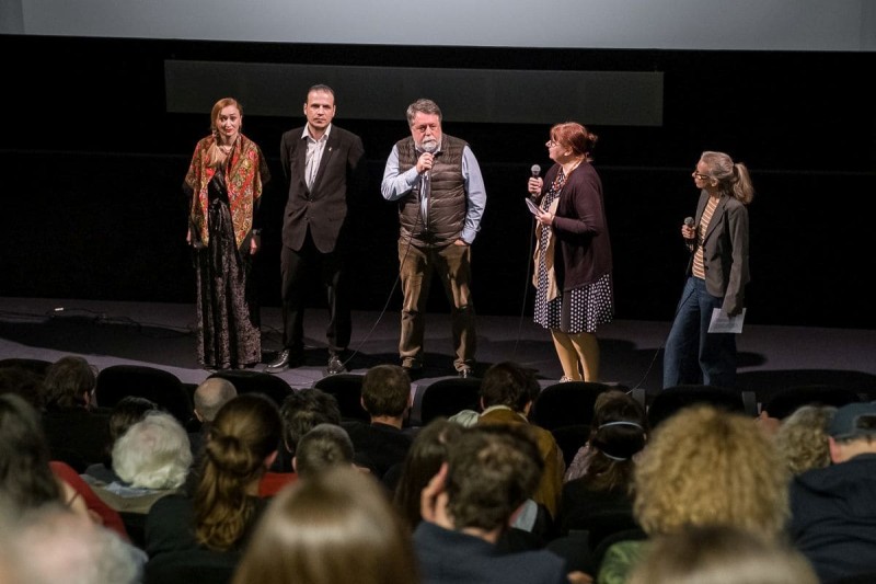 Natalia Khazan, Yevhen Titarenko, Vitaly Mansky, Lana Berndl, Andrea Pollach (ÖFM © Eszter Kondor)