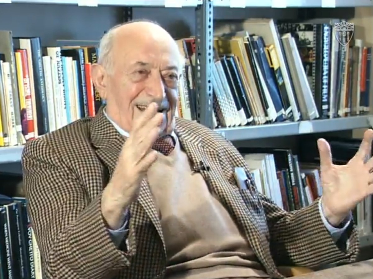 Simon Wiesenthal im Interview © USC Shoah Foundation 