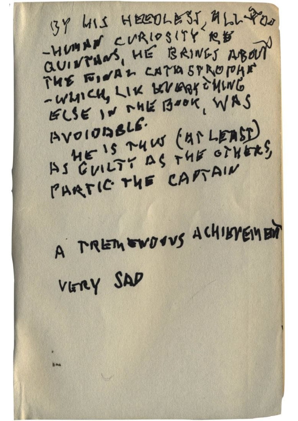 Fiasko von Stanislaw Lem, Annotation von Amos Vogel Fiasko von Stanislaw Lem, Annotation von Amos Vogel