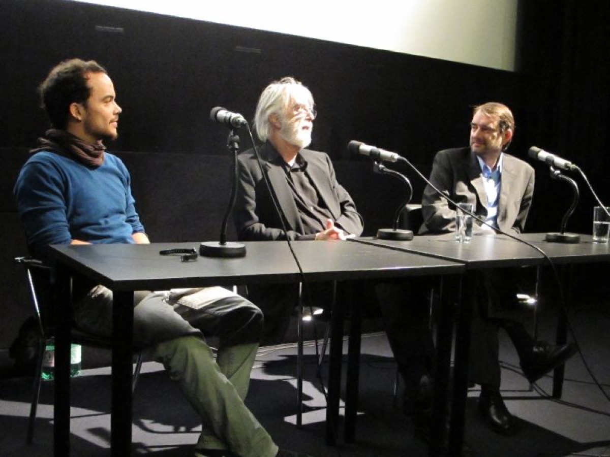 Alejandro Bachmann, Michael Haneke, Alexander Horwath © Eszter Kondor