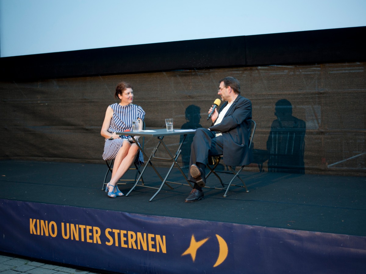 Alexander Horwath im Gespräch mit Judith Wieser-Huber bei Kino unter Sternen 2016