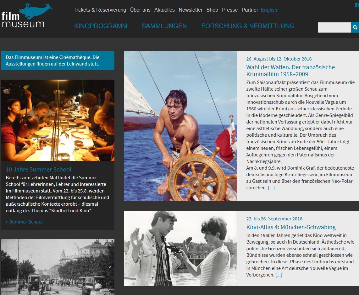 Relaunch Filmmuseum Website 